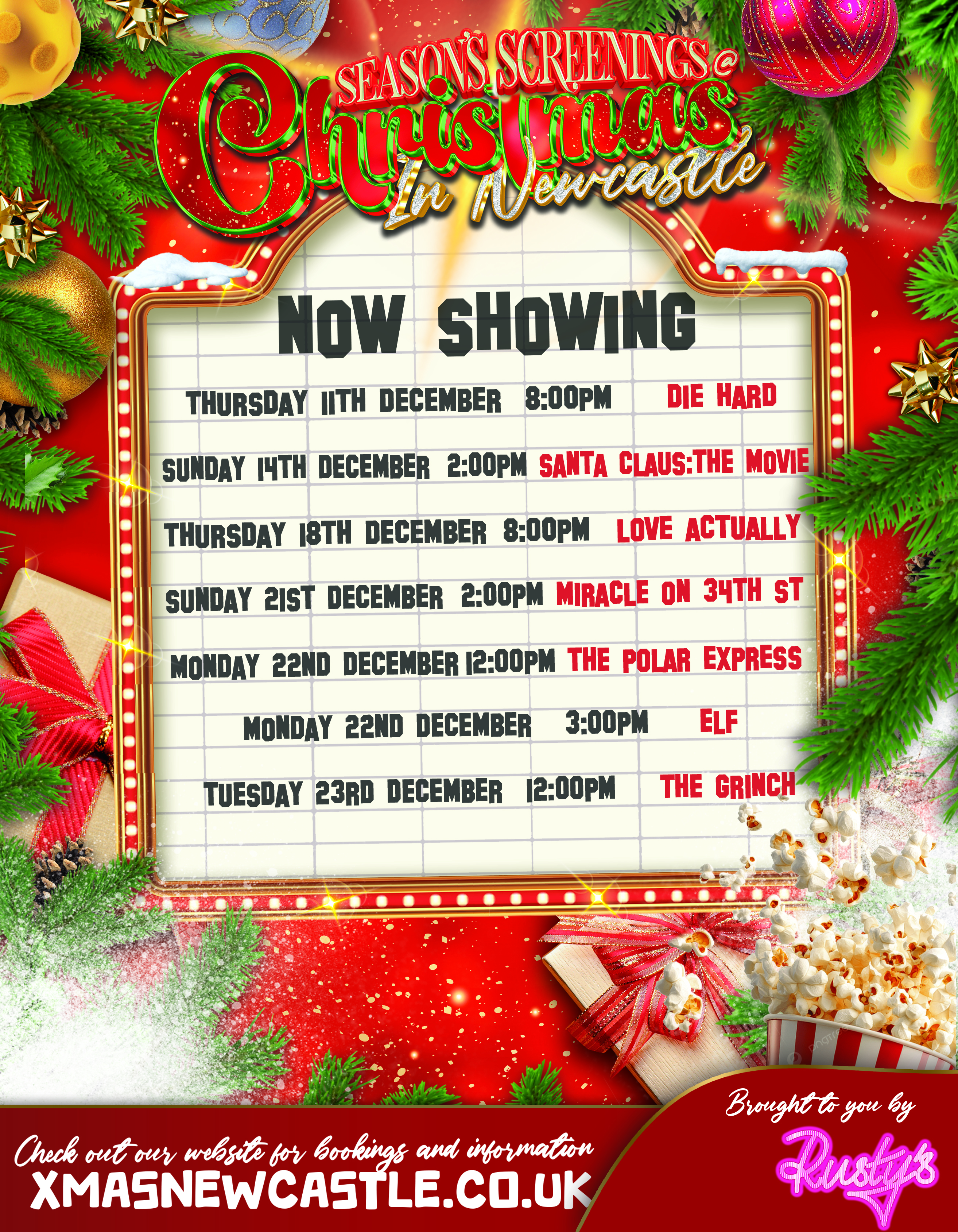 Festive Screenings at Christmas in Newcastle